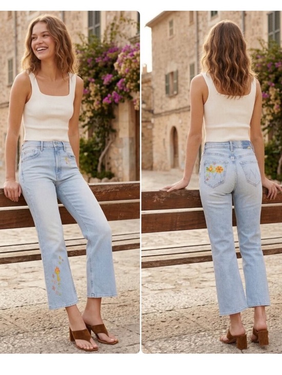 MOTHER Denim - NEW Mother The Scooter Ankle in Going Out On A Limb